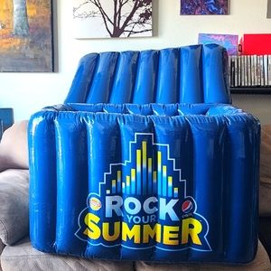 Pepsi/Lays Huge Inflatable Cooler with drain *only aired up/never used*